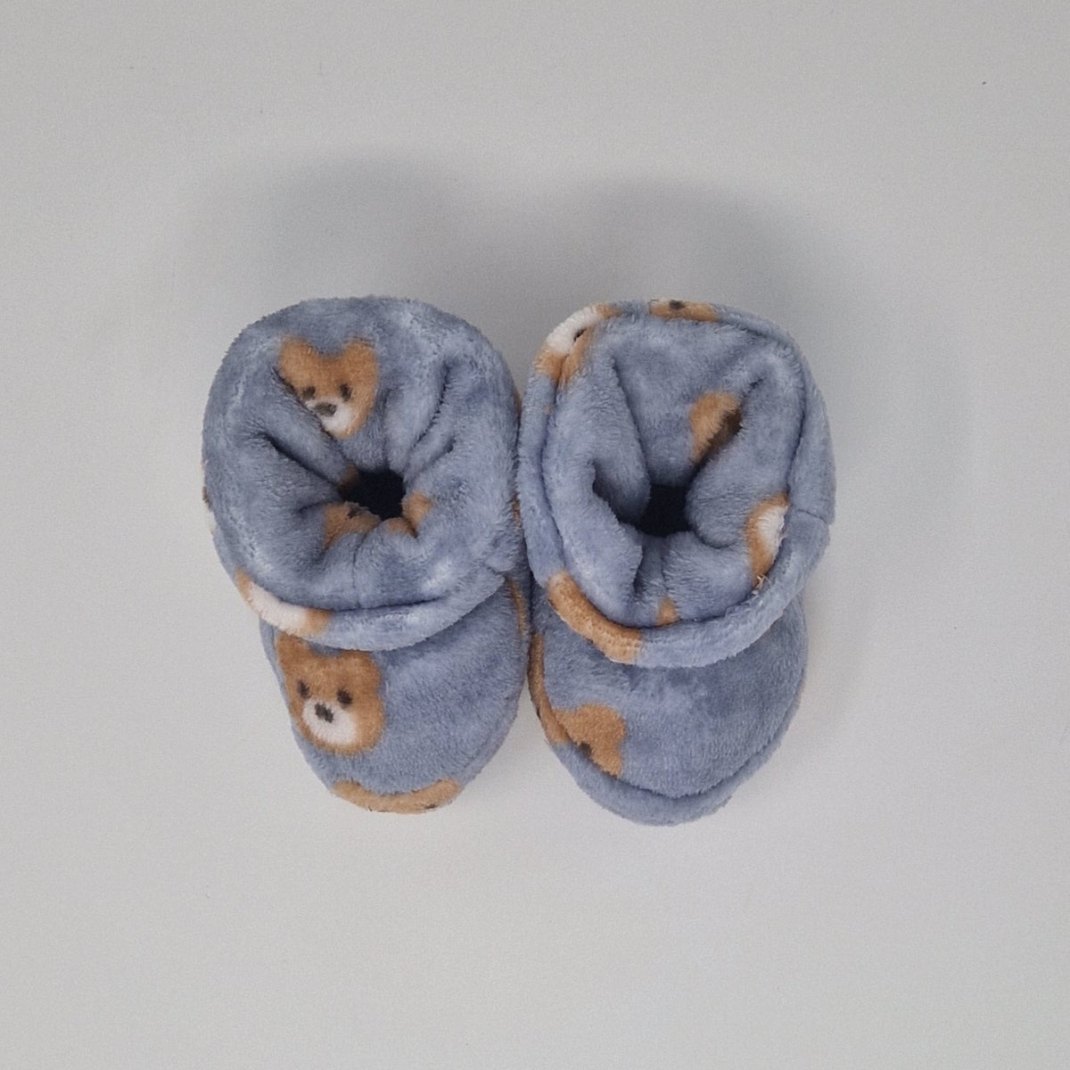 Grey Bear baby Bootie