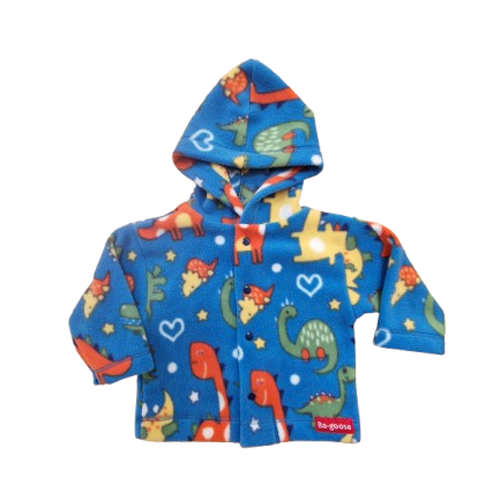 Dinosaur baby fleece jacket