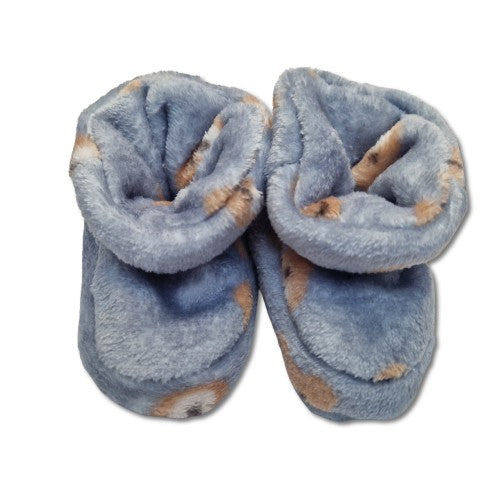Grey Bear baby Bootie