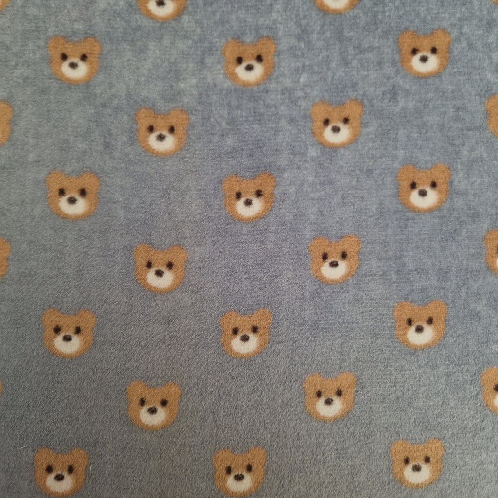 Grey Bear Baby Blanket