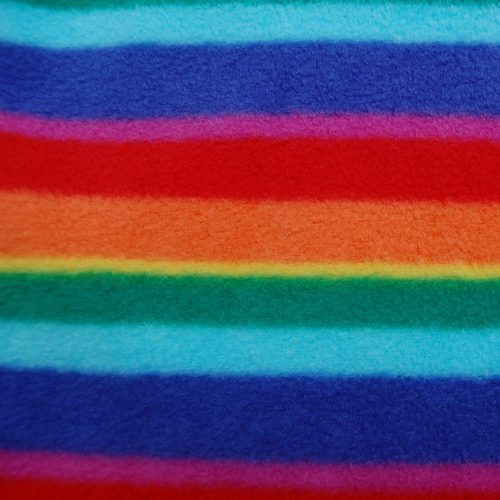 rainbow fleece fabric