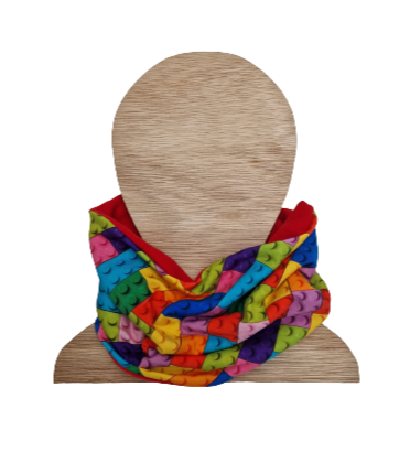 bright building brick kidsfleece lined snood