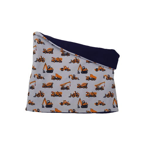 Jcb digger kids snood with fleece lining