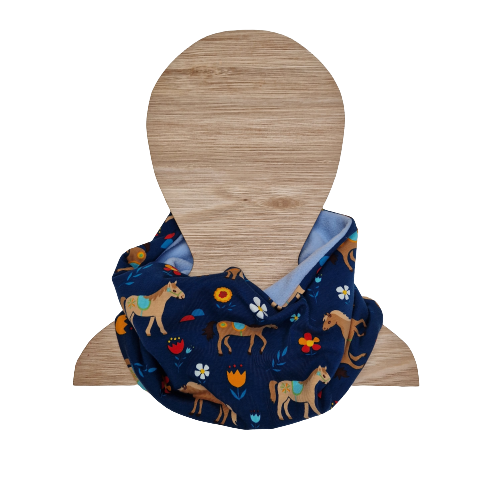 Childs Pony fleece lined snood by Bagoose clothing